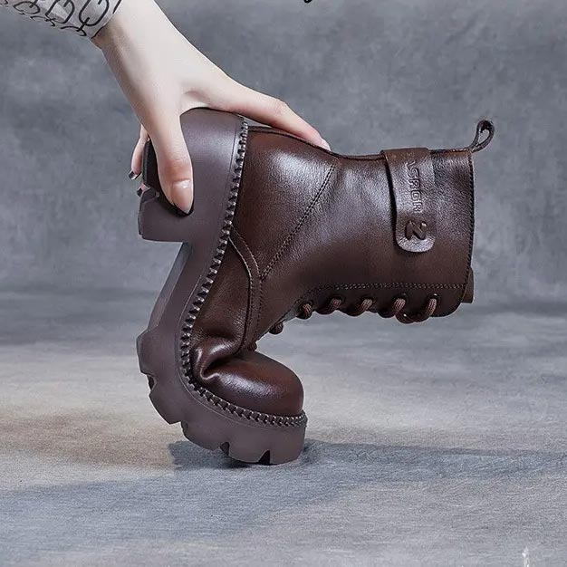 Chic Orthopedic Leather Boots for Comfort