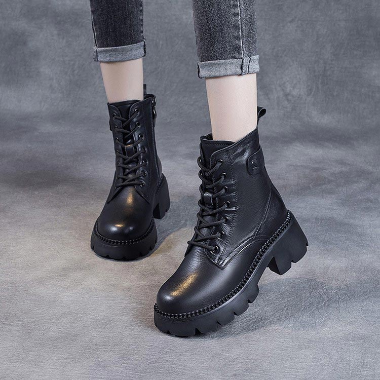 Chic Orthopedic Leather Boots for Comfort