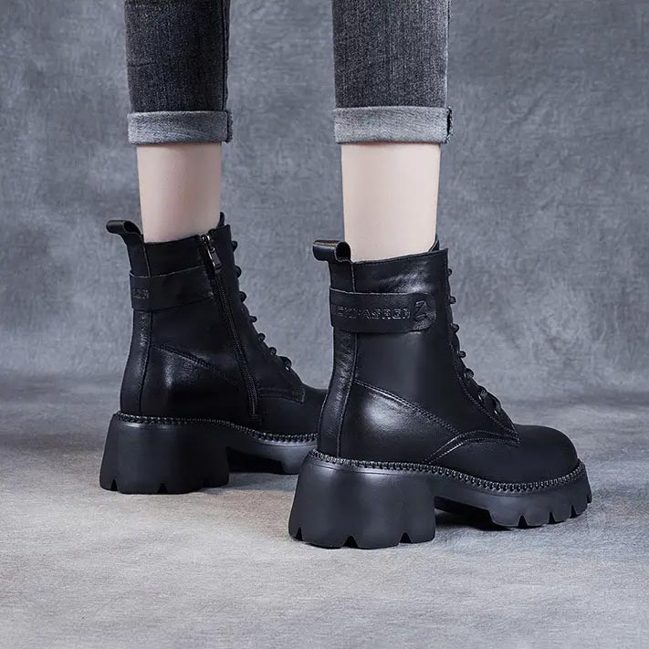 Chic Orthopedic Leather Boots for Comfort