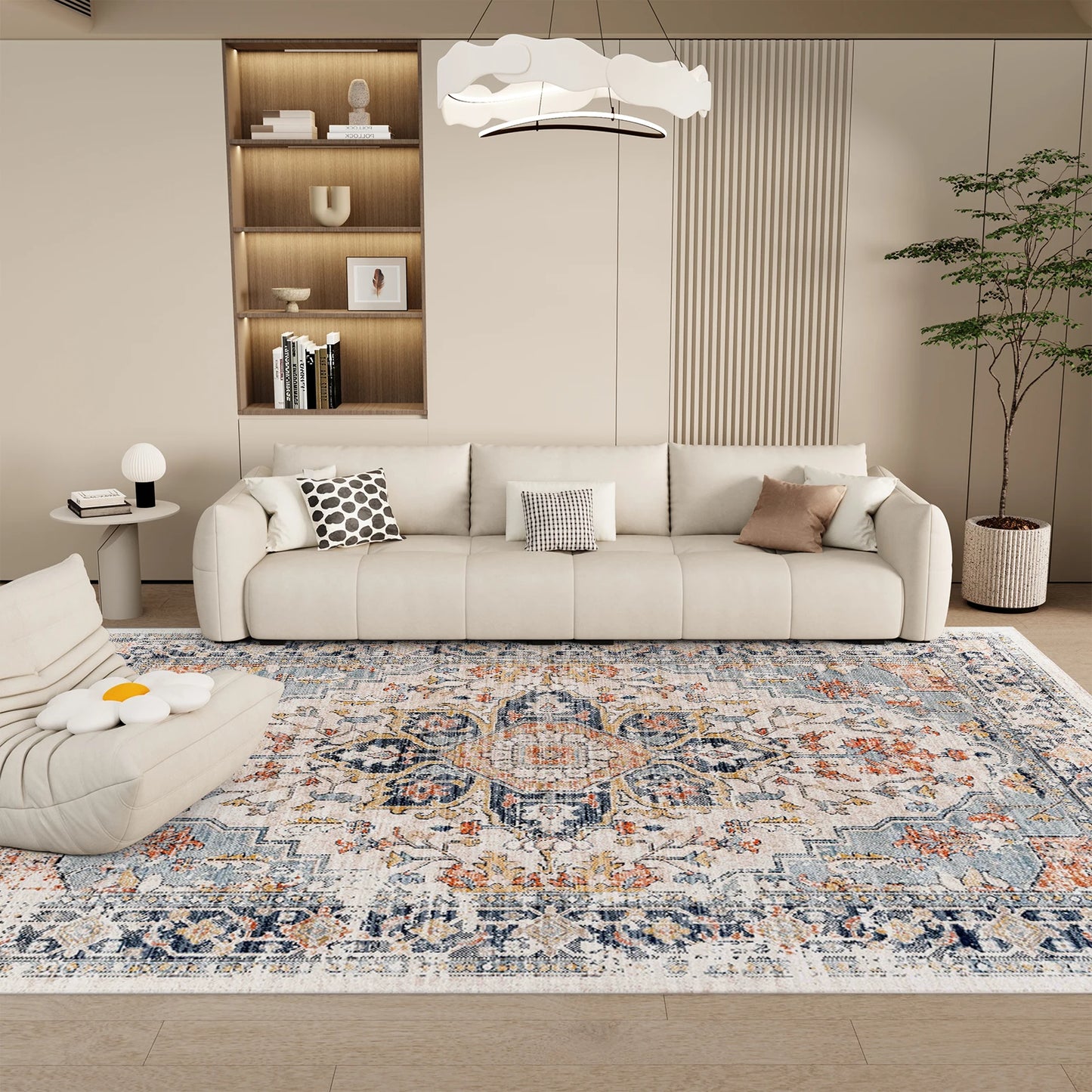 Vintage Washable Area Boho Rug
