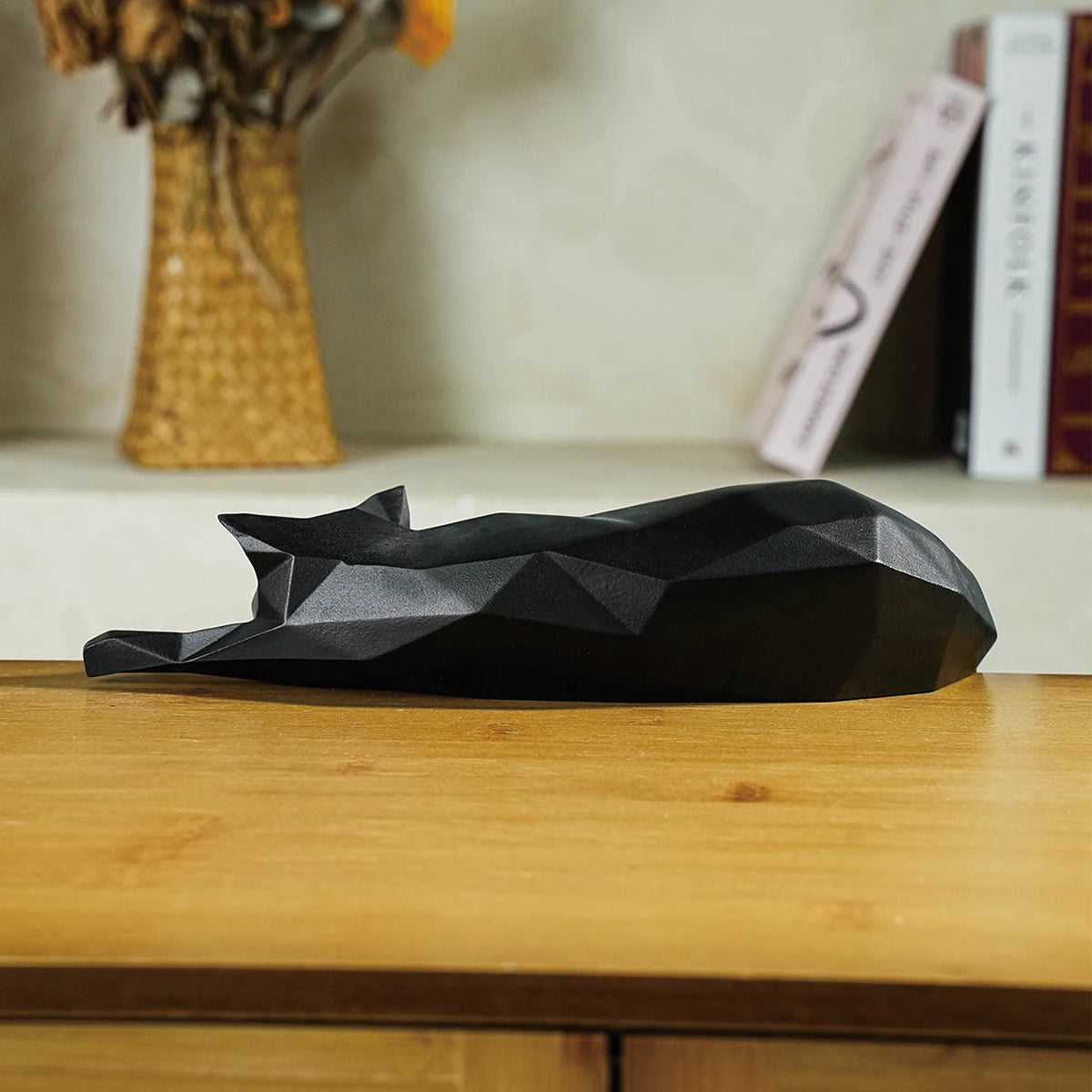 Luna Geometric Cat Sculpture