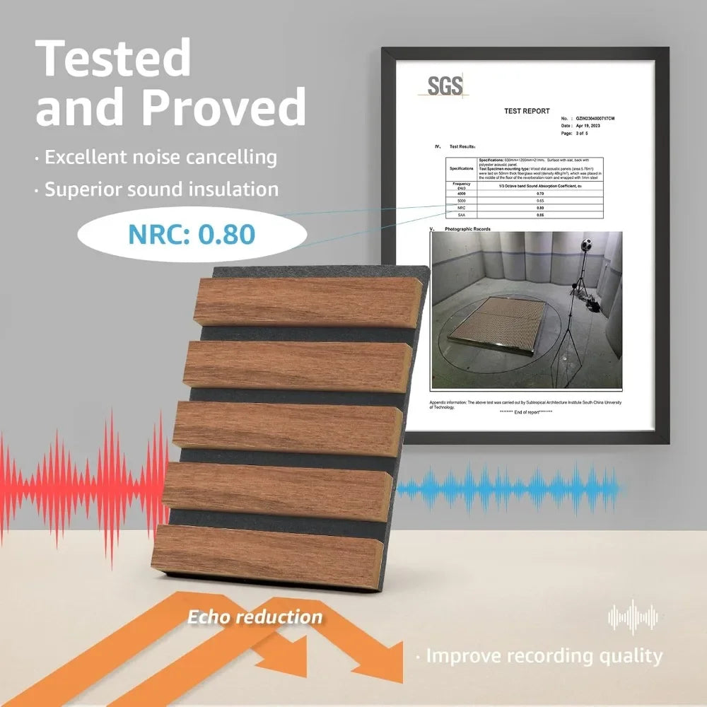 Acoustic Wood Slat Panels – Sound Absorbing Fluted Design