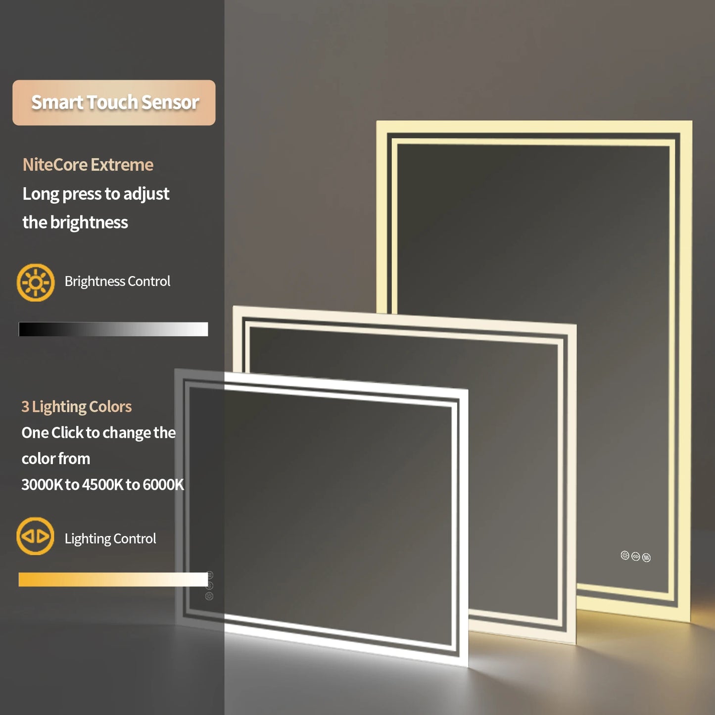 Luminous Elegance – Modern LED Vanity Mirror