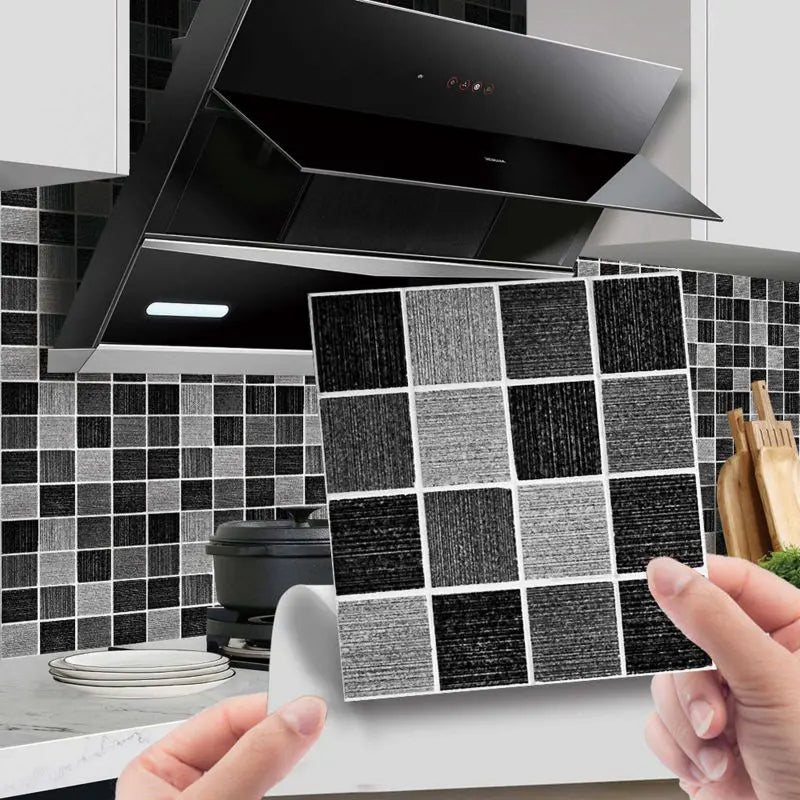 Mosaic 3D Self-Adhesive Wall Tiles – Pack of 10