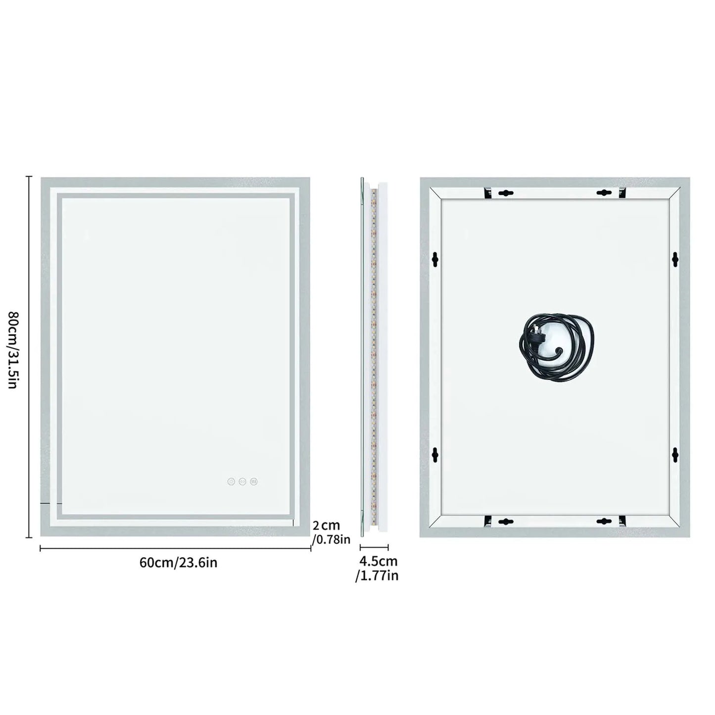 Luminous Elegance – Modern LED Vanity Mirror