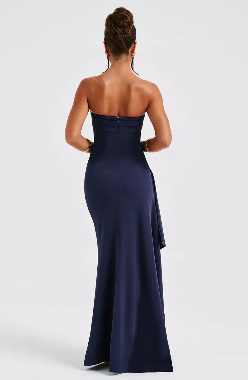 Chic Off-Shoulder Twisted Maxi Dress