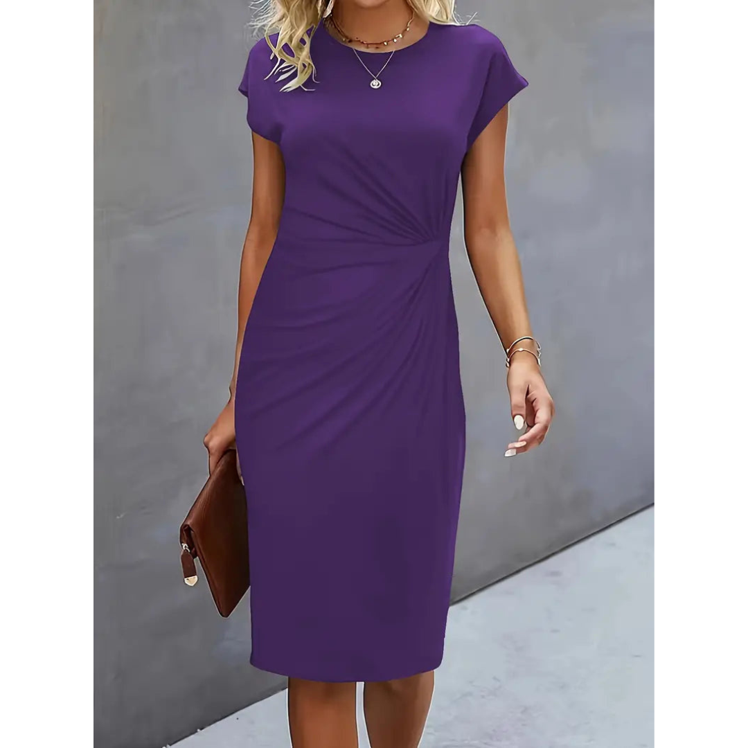 Chic Women's Waist-Enhancing Dress