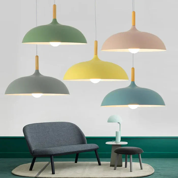 LUMINAIRE – Elegant Scandinavian Oak Ceiling Light