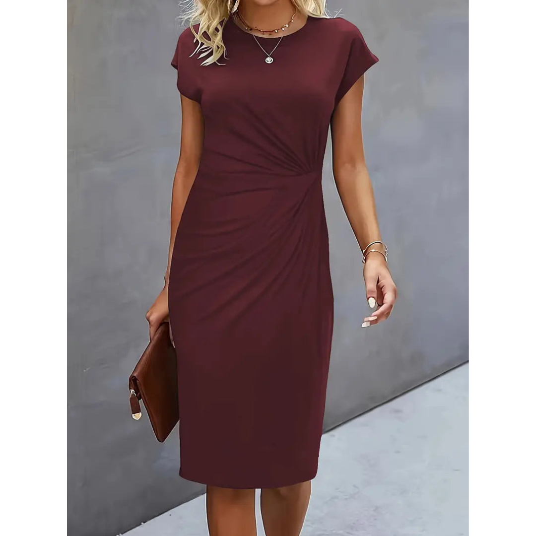 Chic Women's Waist-Enhancing Dress