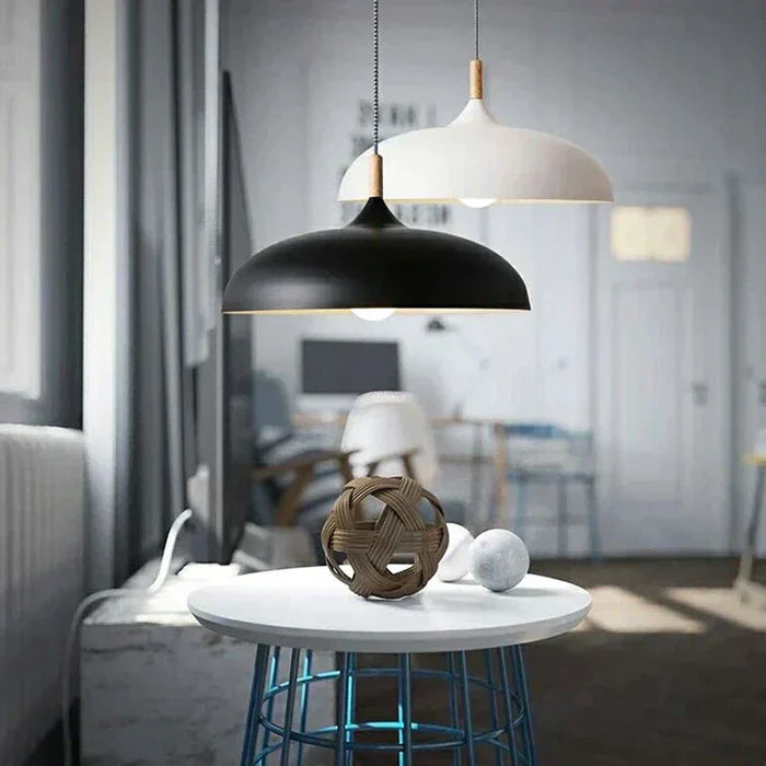 LUMINAIRE – Elegant Scandinavian Oak Ceiling Light