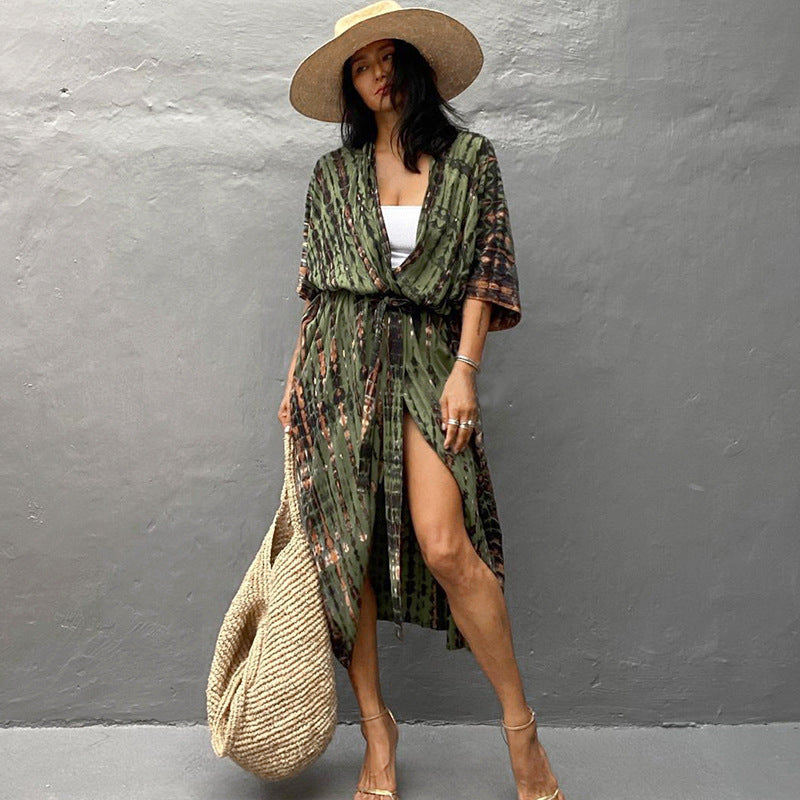 Elegant Sun Protection Beach Dress Cover-Up