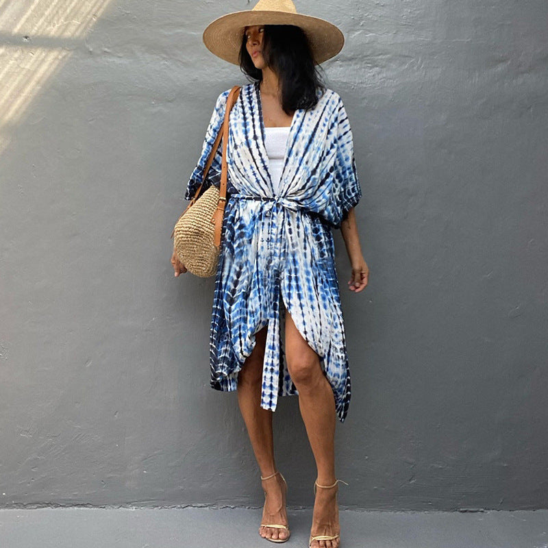 Elegant Sun Protection Beach Dress Cover-Up
