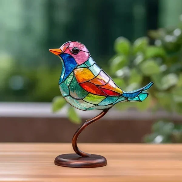 GLASSWINGS – Exquisite Stained Acrylic Bird Statues