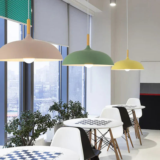 LUMINAIRE – Elegant Scandinavian Oak Ceiling Light