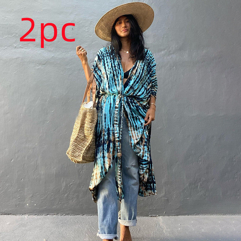 Elegant Sun Protection Beach Dress Cover-Up