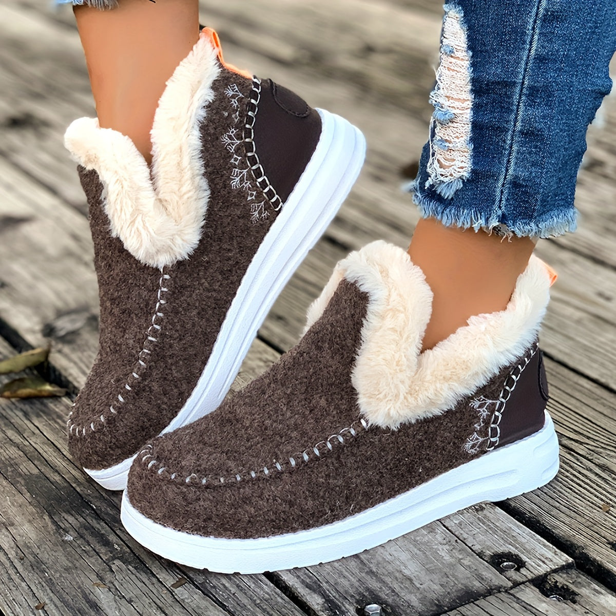 Luxurious Faux Fur Winter Slippers