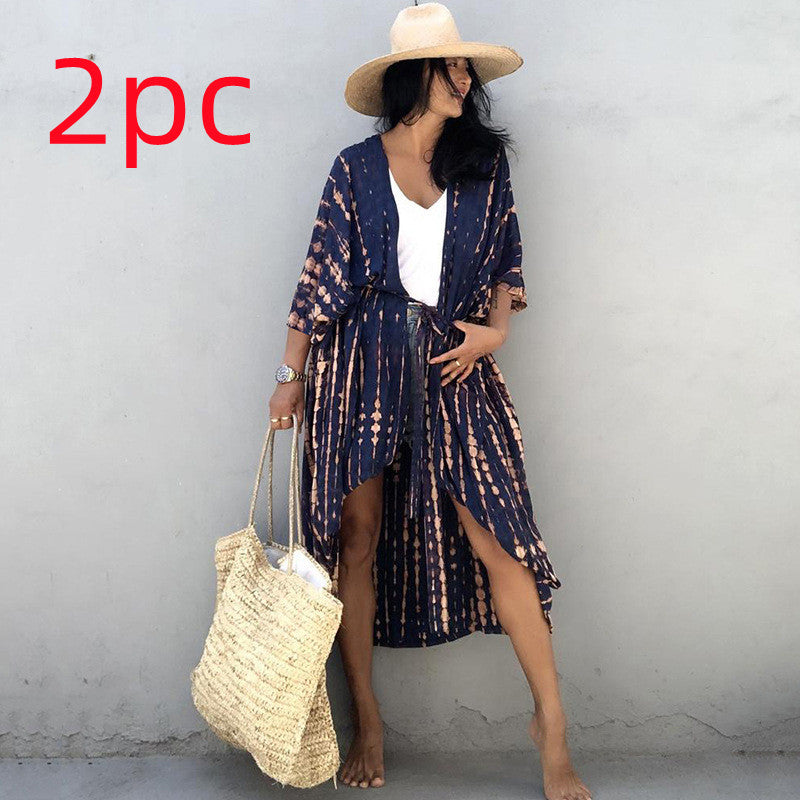 Elegant Sun Protection Beach Dress Cover-Up
