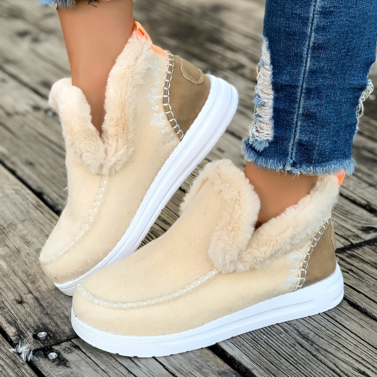 Luxurious Faux Fur Winter Slippers