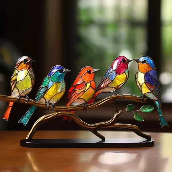 GLASSWINGS – Exquisite Stained Acrylic Bird Statues