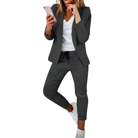 Elegant Women's Blazer and Pants Set
