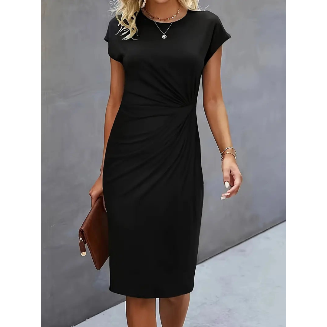 Chic Women's Waist-Enhancing Dress