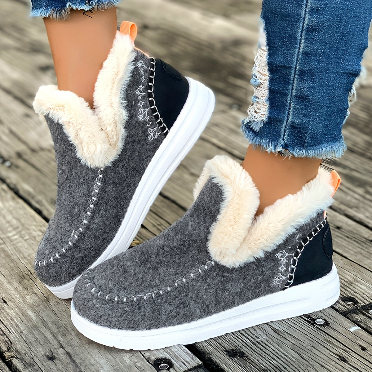 Luxurious Faux Fur Winter Slippers