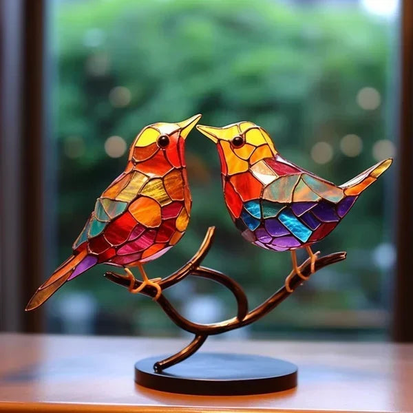 GLASSWINGS – Exquisite Stained Acrylic Bird Statues