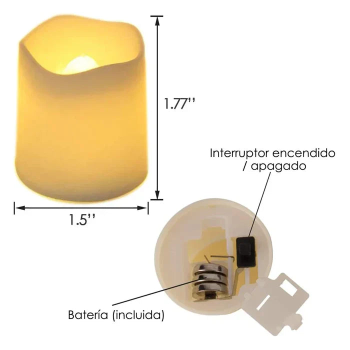 LUMINAIRE – Set of 24 Flameless LED Candles