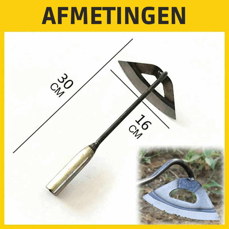 GARDENMASTER – Premium Steel Hollow Hoe for Weeding