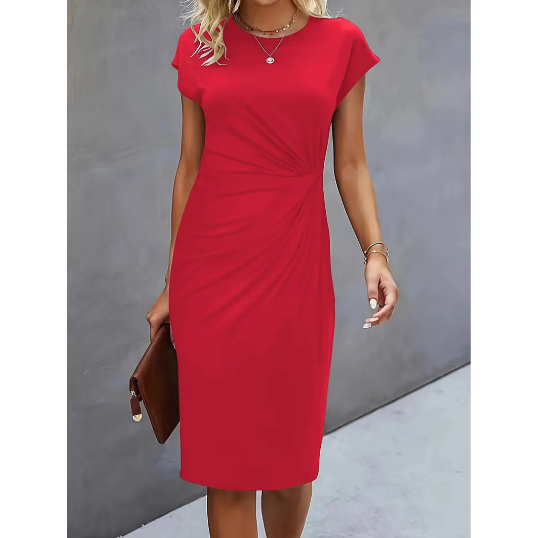 Chic Women's Waist-Enhancing Dress