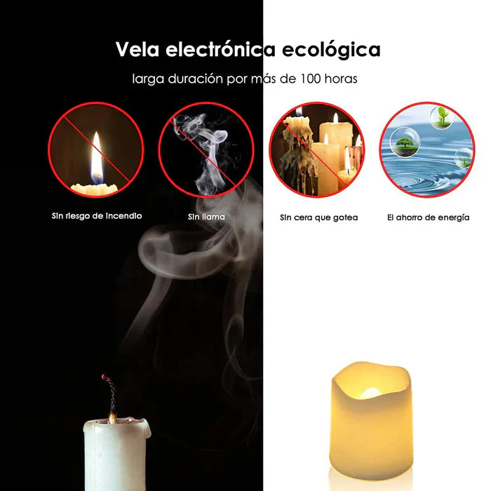 LUMINAIRE – Set of 24 Flameless LED Candles