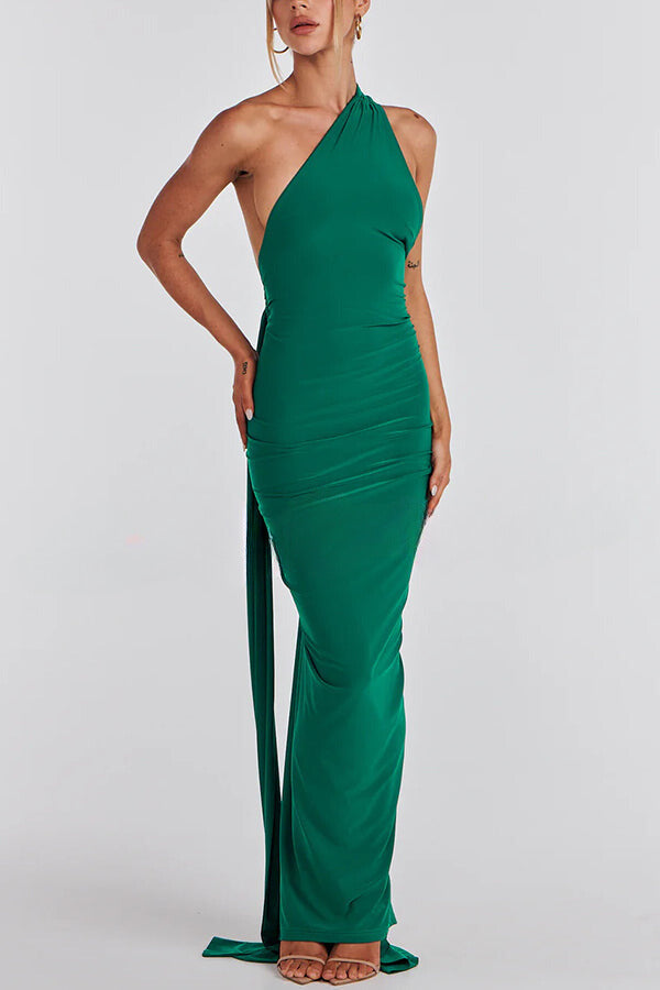 Elegant Sleeveless Backless Maxi Dress