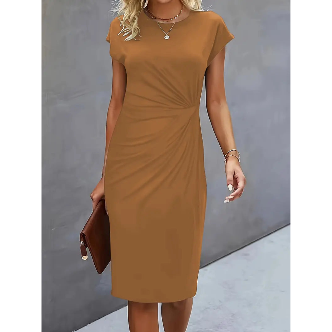 Chic Women's Waist-Enhancing Dress