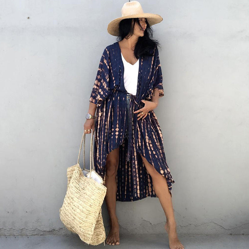 Elegant Sun Protection Beach Dress Cover-Up