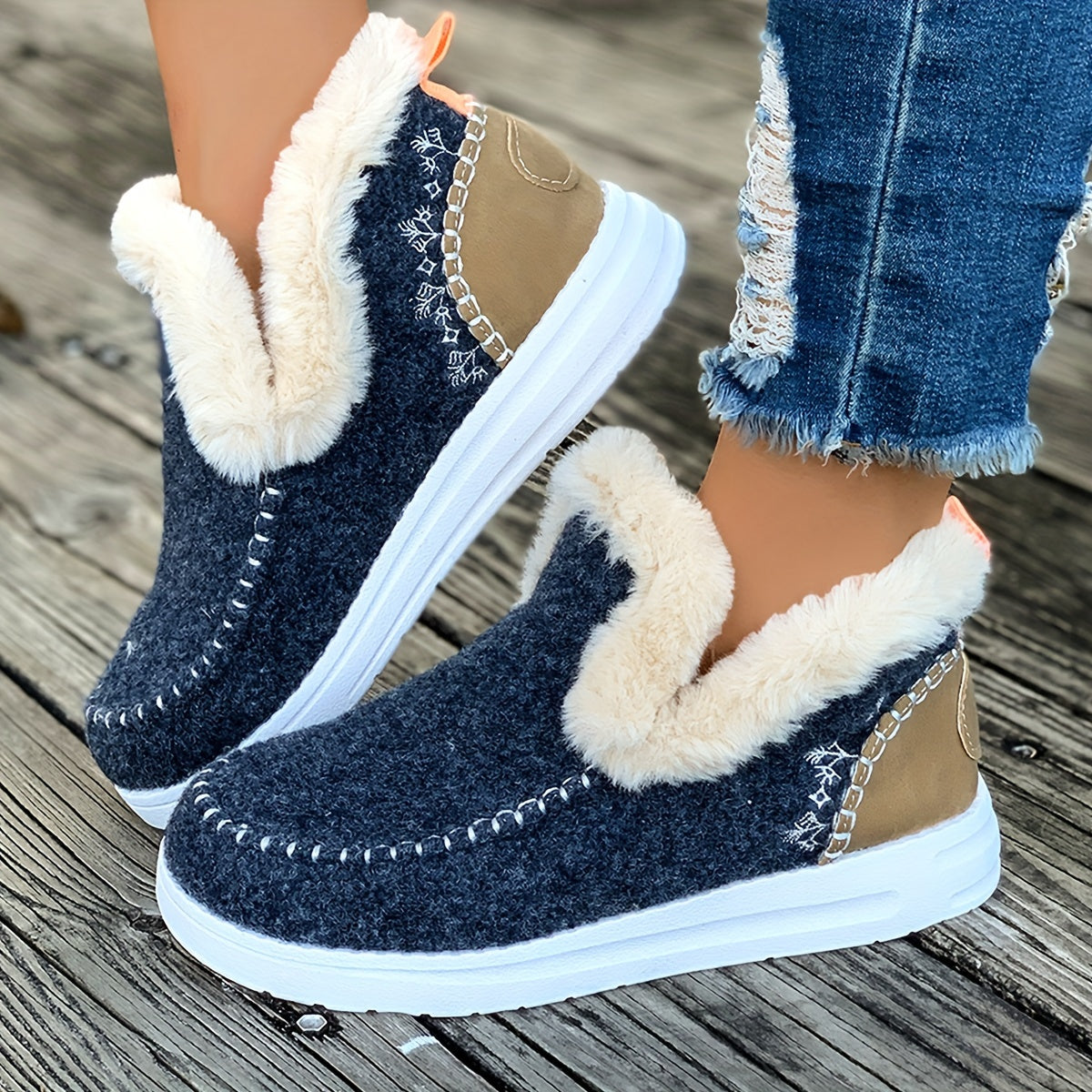 Luxurious Faux Fur Winter Slippers