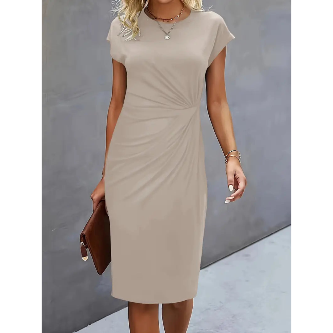 Chic Women's Waist-Enhancing Dress