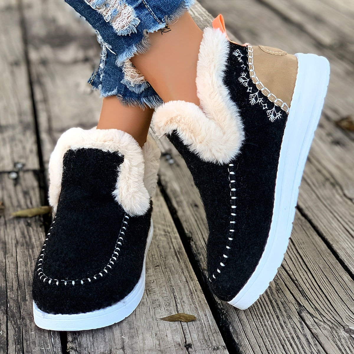 Luxurious Faux Fur Winter Slippers