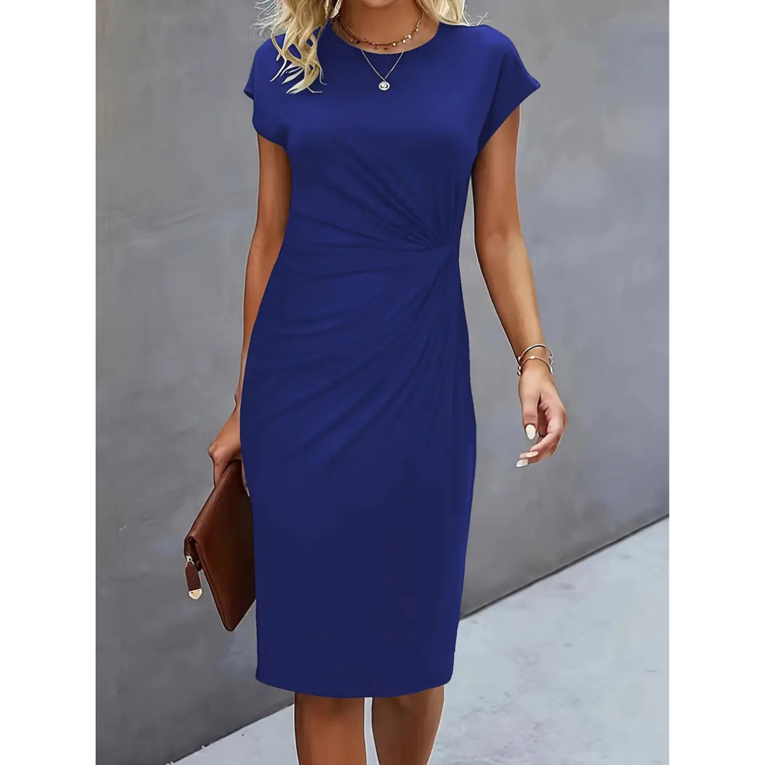 Chic Women's Waist-Enhancing Dress