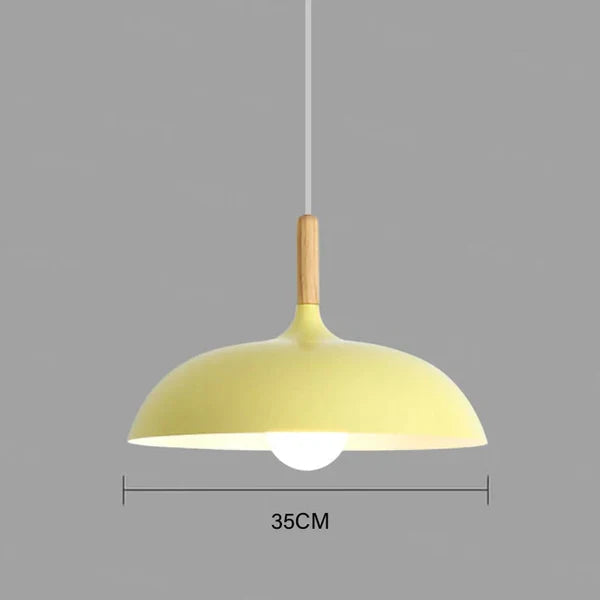 LUMINAIRE – Elegant Scandinavian Oak Ceiling Light
