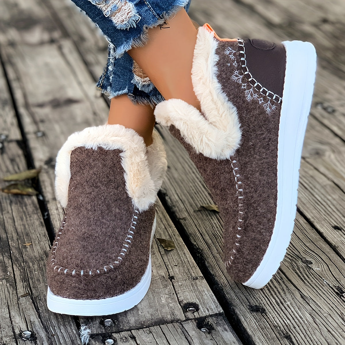 Luxurious Faux Fur Winter Slippers