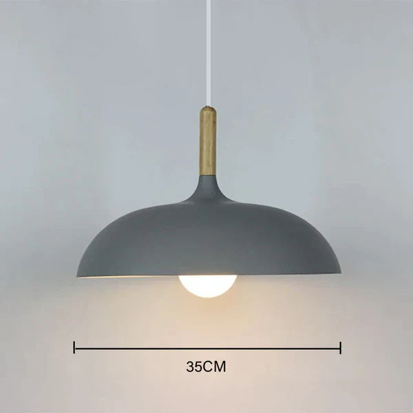 LUMINAIRE – Elegant Scandinavian Oak Ceiling Light