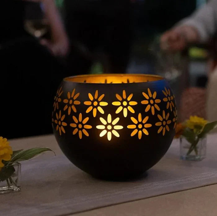 LUMIFLORA – Elegant Floral Candle Lamp & Aroma Diffuser