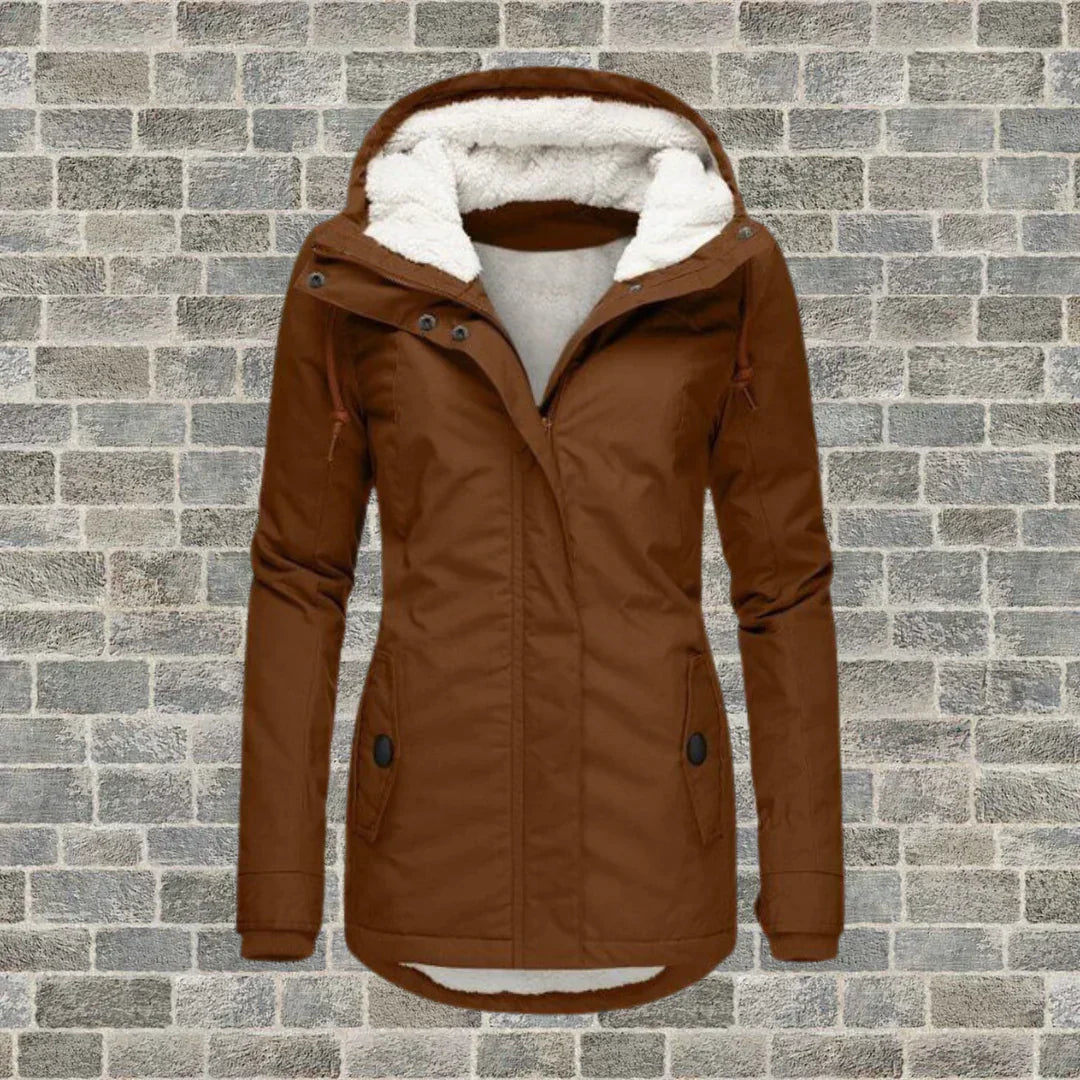 Elegant Hooded Winter Coat for Women