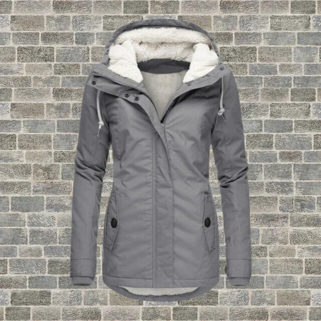 Elegant Hooded Winter Coat for Women