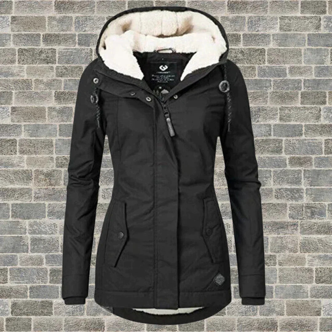 Elegant Hooded Winter Coat for Women