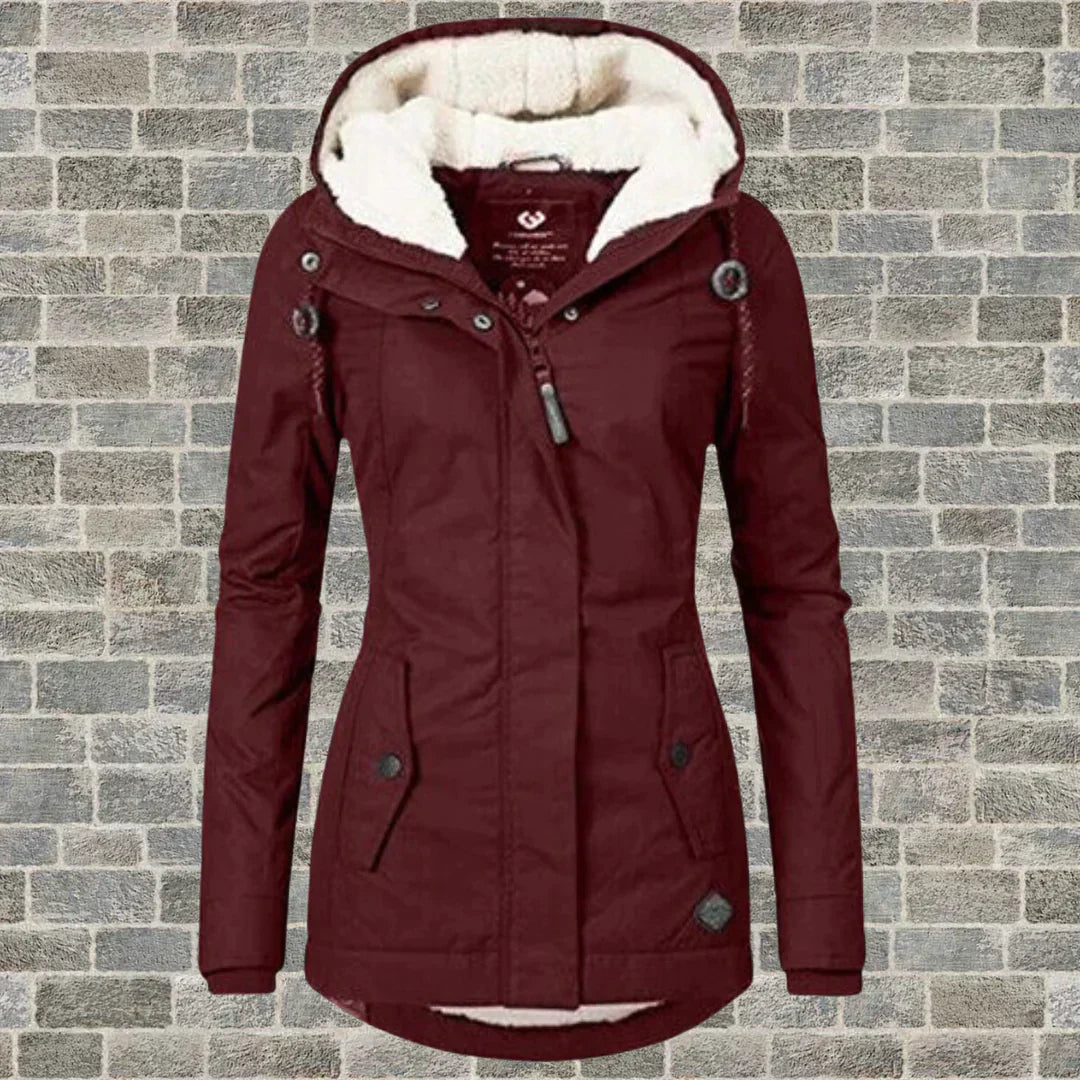 Elegant Hooded Winter Coat for Women