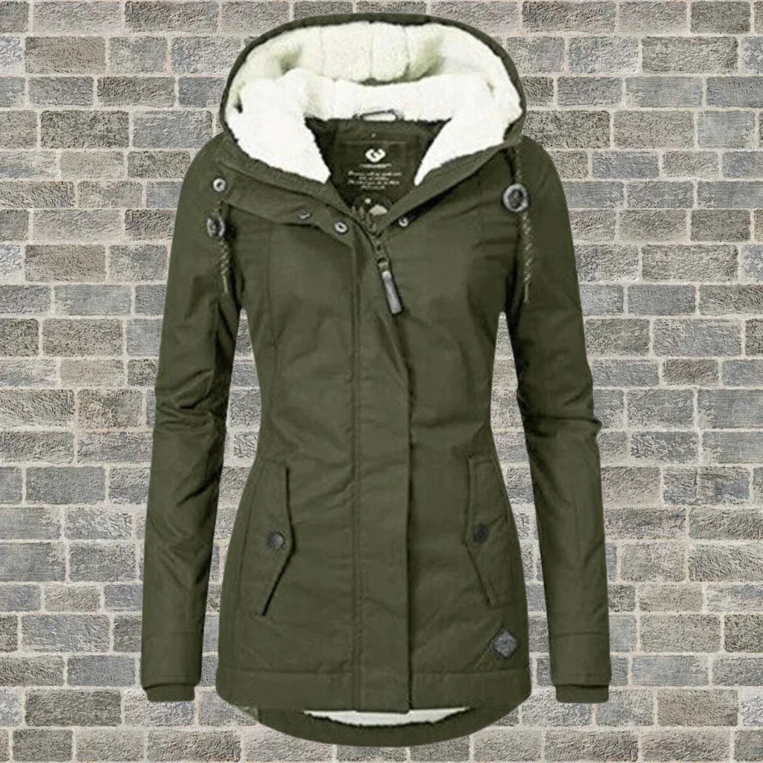 Chic Hooded Winter Coat for Women