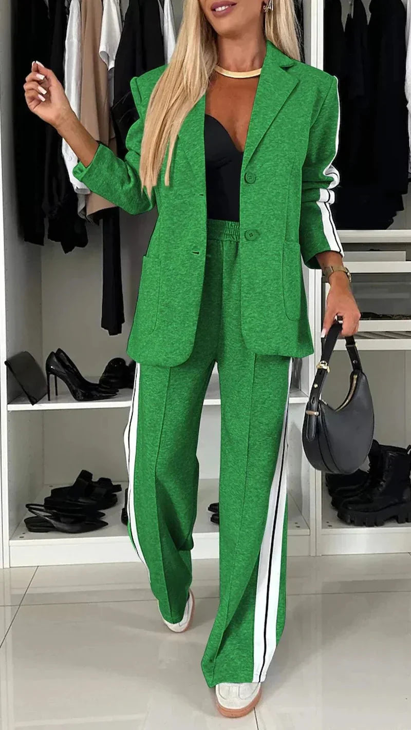 Stylish Women's Blazer and Jogger Set