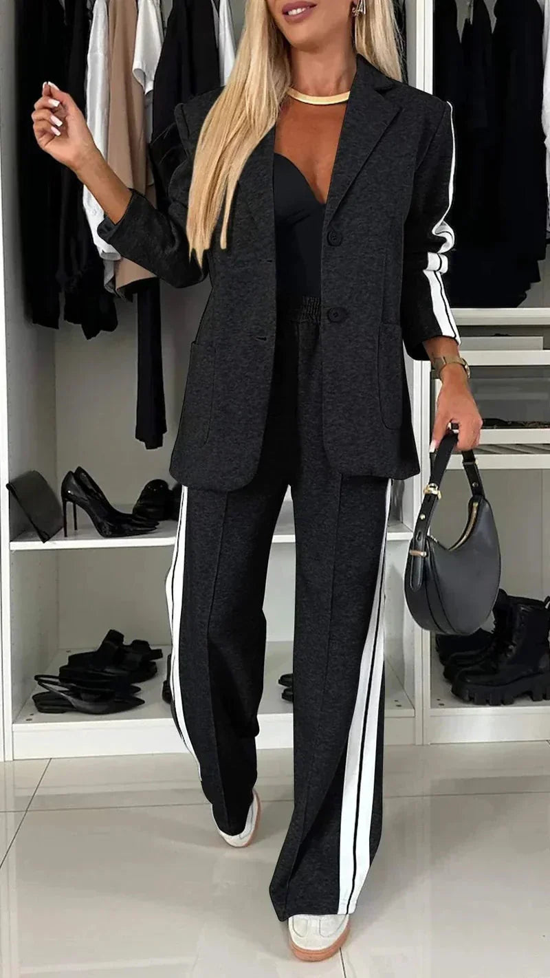 Stylish Women's Blazer and Jogger Set