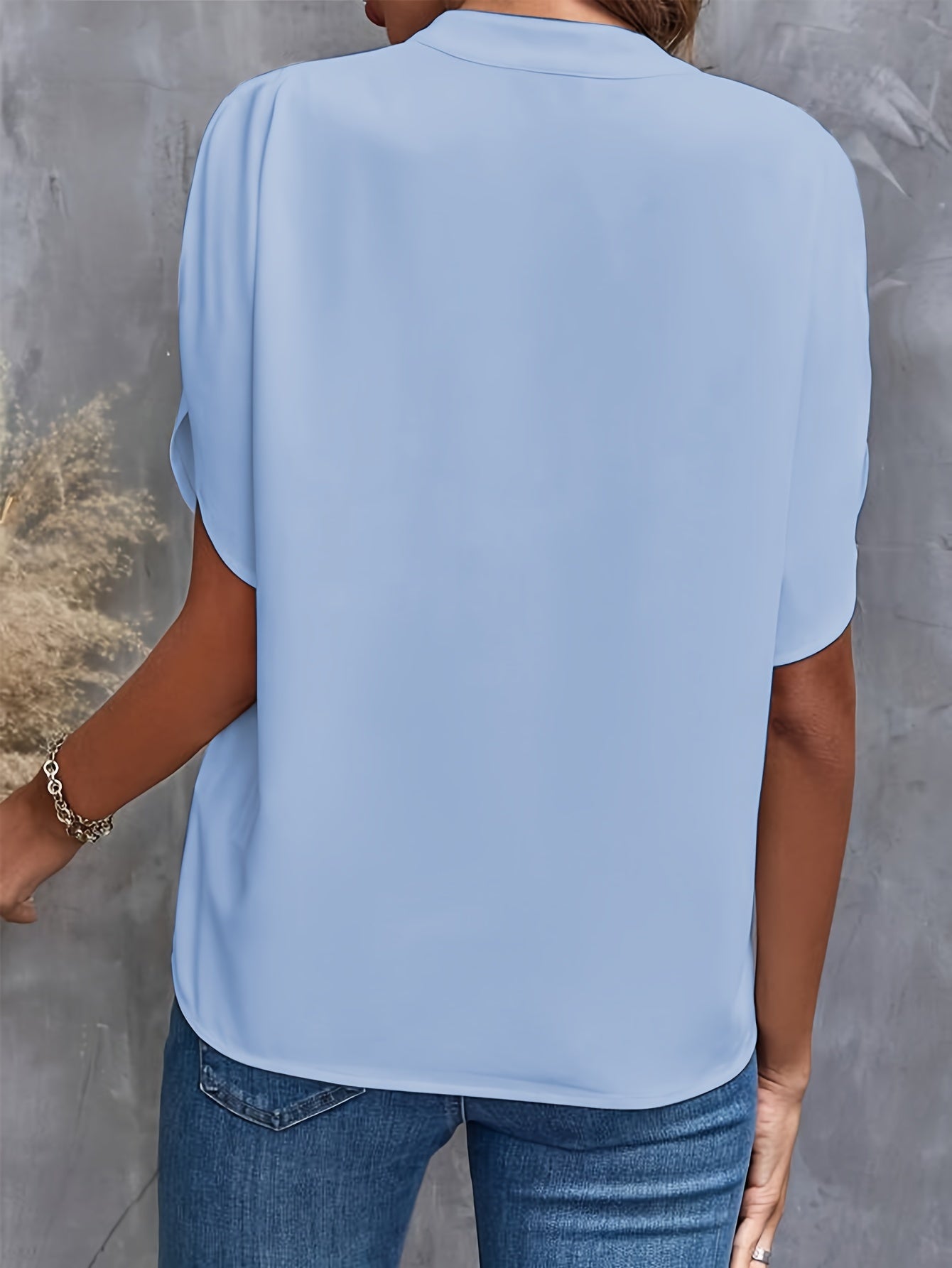 Chic Spring Cotton Blend Blouse